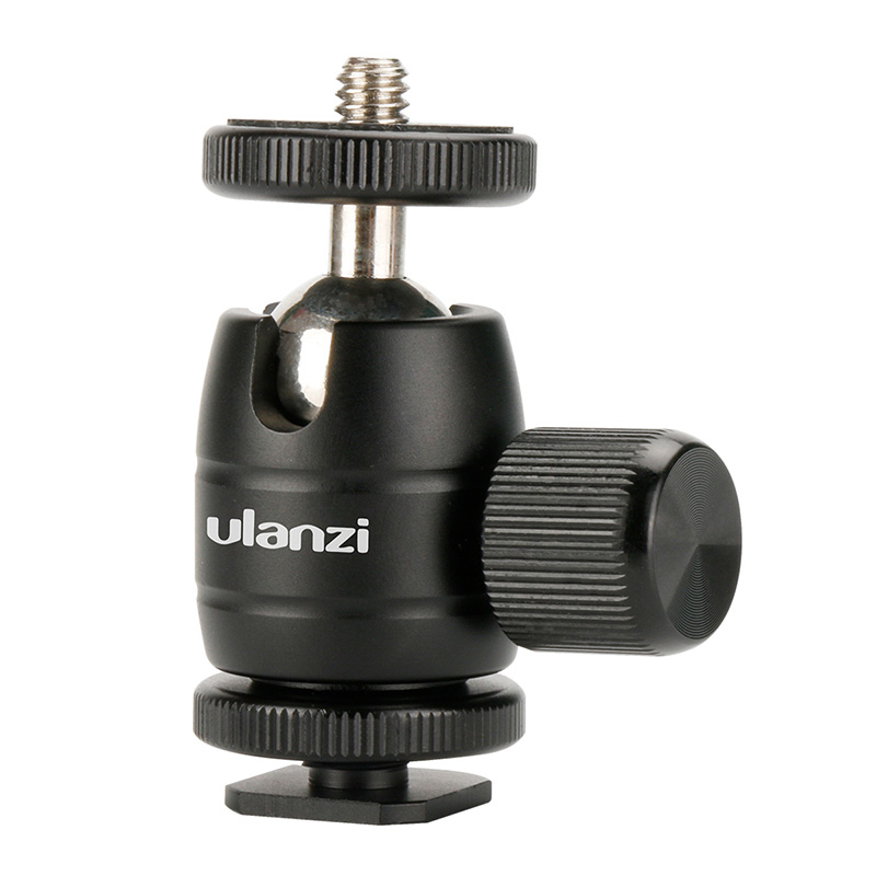 Ulanzi-U-30S-CNC-Metal-14-Screw-Thread-Tripod-Rotating-360-Degree-Mini-Ball-Head-Ballhead-with-Cold-1299110