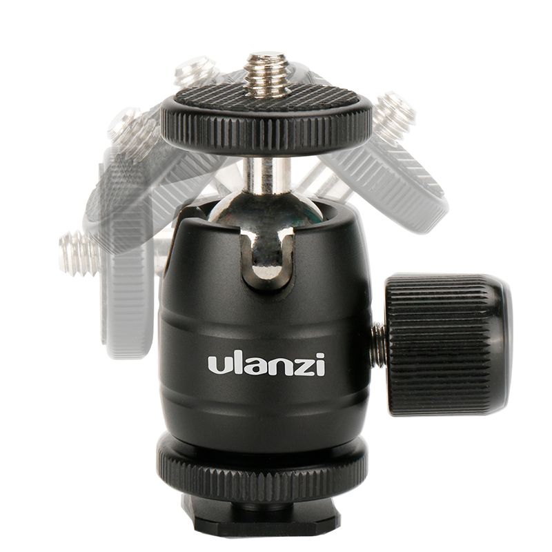 Ulanzi-U-30S-CNC-Metal-14-Screw-Thread-Tripod-Rotating-360-Degree-Mini-Ball-Head-Ballhead-with-Cold-1299110
