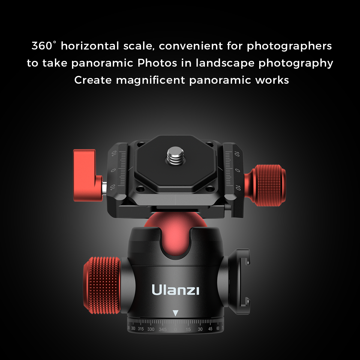 Ulanzi-U-70-Creative-Metal-Dual-Cold-Shoe-Tripod-Ball-Head-with-Quick-Release-Plate-for-DSLR-Camera-1708580