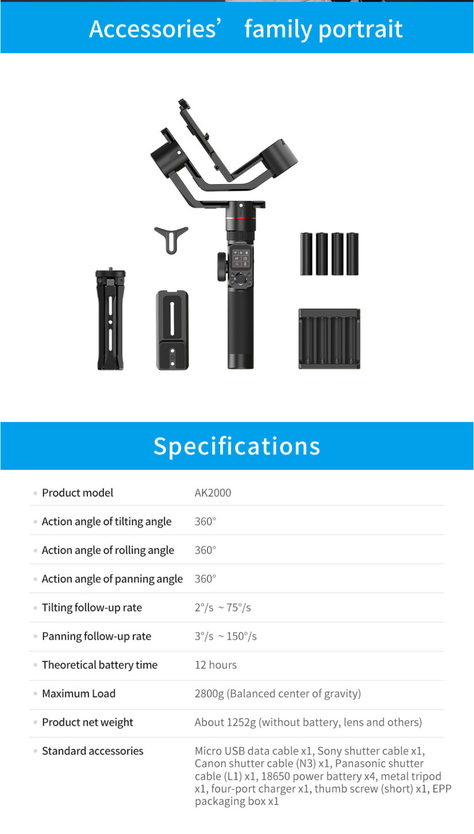 Feiyu-Tech-AK2000-3-Axis-Handheld-Camera-Stabilizer-Wireless-Connection-Gimbal-1411937