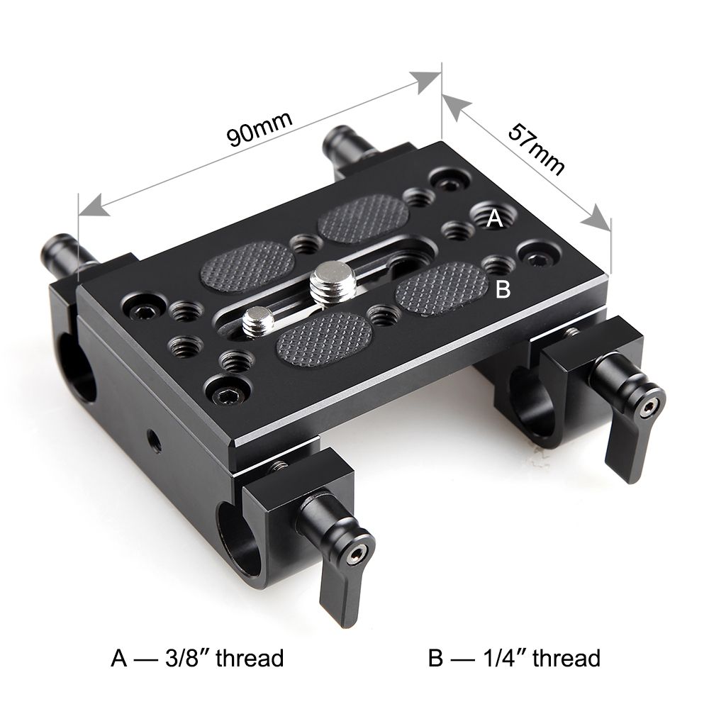 SmallRig-Camera-Mounting-Plate-Tripod-Mounting-Plate-with-15mm-Rod-Clamp-Railblock-for-Rod-Support---1741249