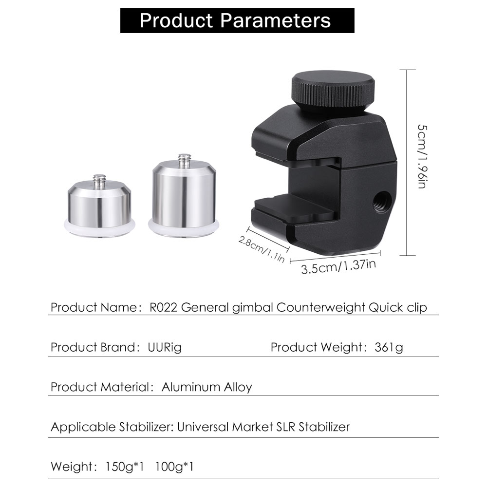 UURig-R022-Gimbal-Camera-Stabilizer-Counterweight-Camera-Lens-Balancing-Counter-Weight-for-DJI-Ronin-1608867