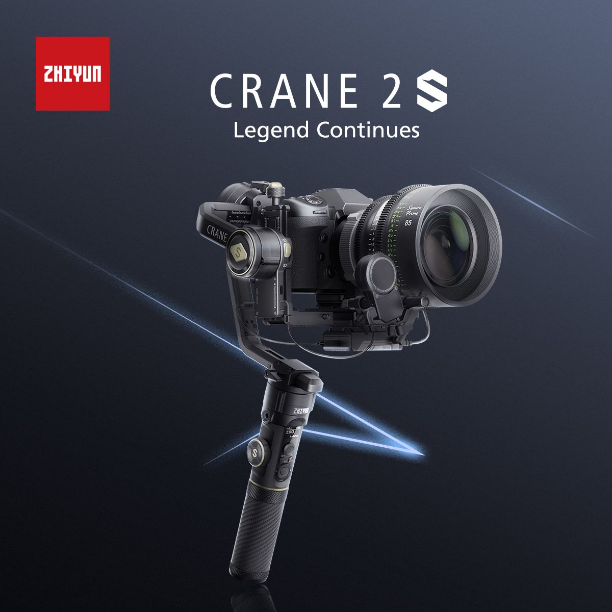 Zhiyun-Tech-CRANE-2S-3-Axis-Bluetooth-50-Handheld-Gimbal-Stabilizer-Standard-Kit-with-Tripod-for-DSL-1739827