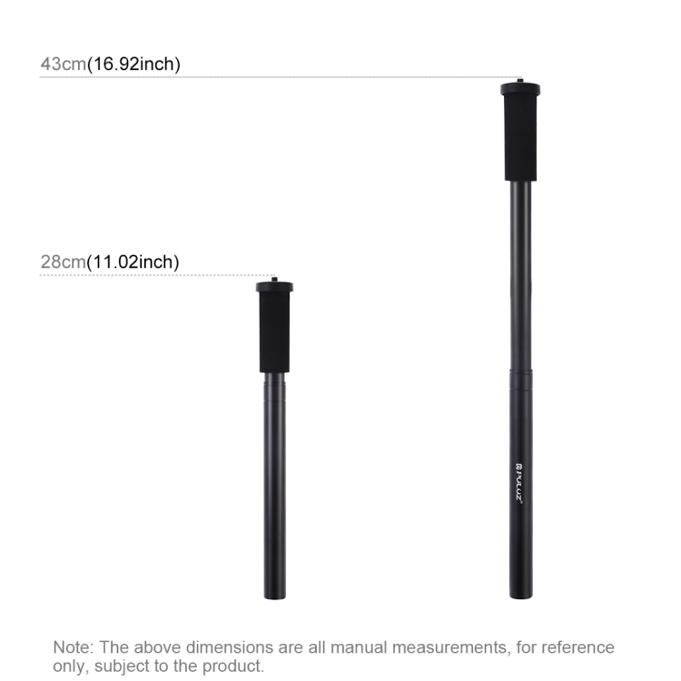PULUZ-PU3540-Handheld-Adjustable-Aluminum-Alloy-Tripod-Mount-Monopod-Extension-Central-Shaft-Rod-1685798