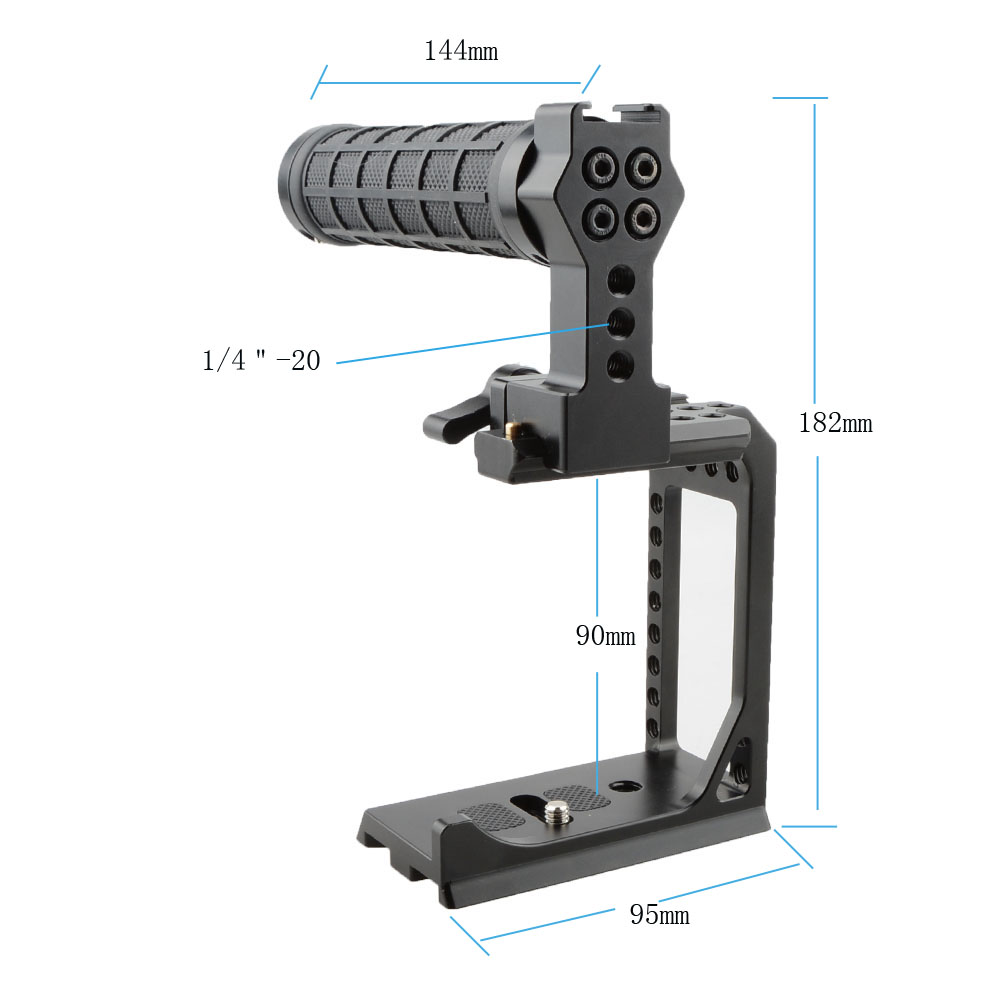 KEMO-C1865-C-Cage-Rig-Stabilizer-with-Cheese-Pipe-Handle-for-Sony-A7-A7S-A7RII-A7SII-A9-DSLR-Camera--1445326