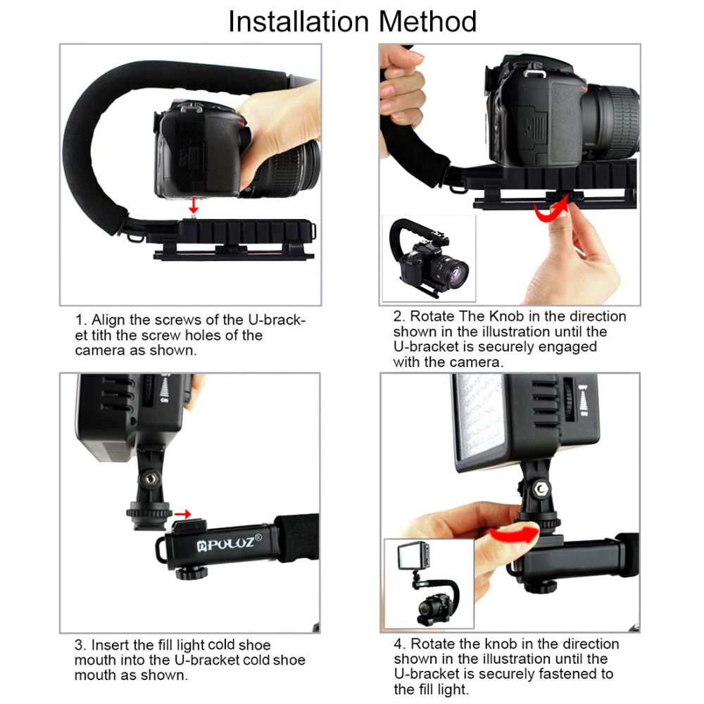 PULUZ-PKT3012-C-Shape-Stabilizer-Video-Light-Mini-Tripod-Ball-Head-Kit-for-DSLR-Action-Sports-Camera-1578143