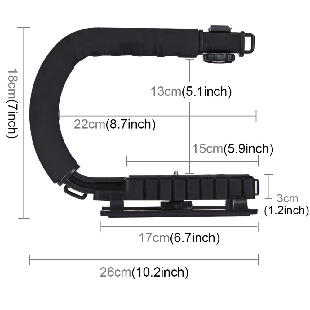 PULUZ-PKT3013-C-shape-Stabilizer-Microphone-Video-Light-Vlog-Set-for-DSLR-Sport-Action-Camera-Smartp-1578144