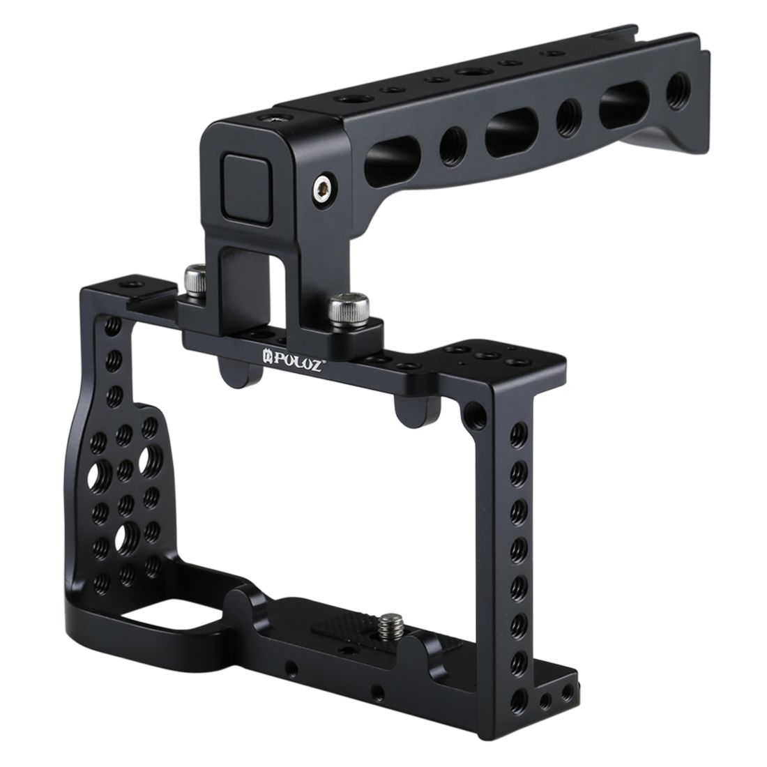 PULUZ-PU3020B-Aluminum-Alloy-Video-Camera-Cage-Protector-Handle-Stabilizer-for-Sony-A6300-A6000-1240242