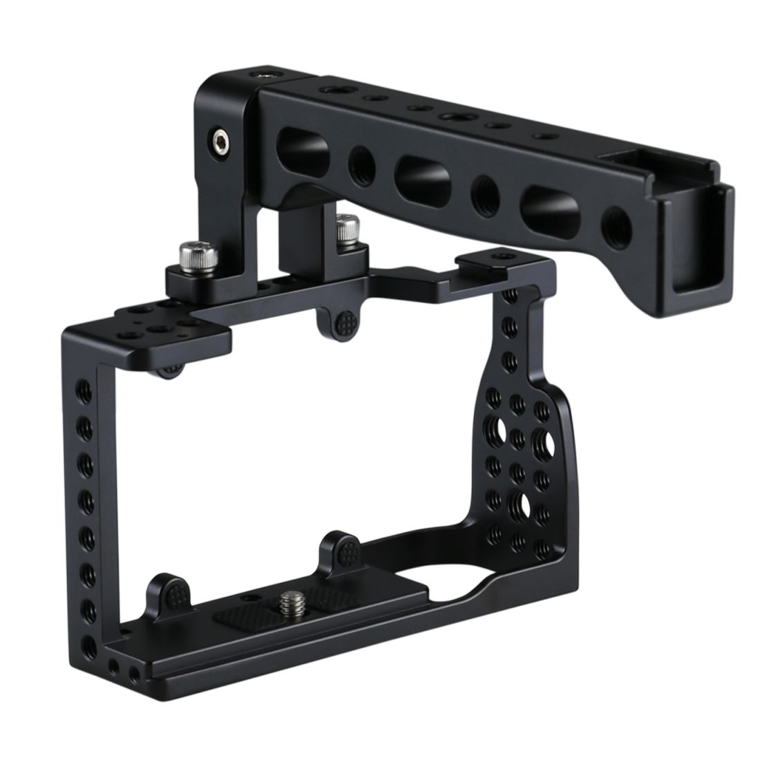 PULUZ-PU3020B-Aluminum-Alloy-Video-Camera-Cage-Protector-Handle-Stabilizer-for-Sony-A6300-A6000-1240242