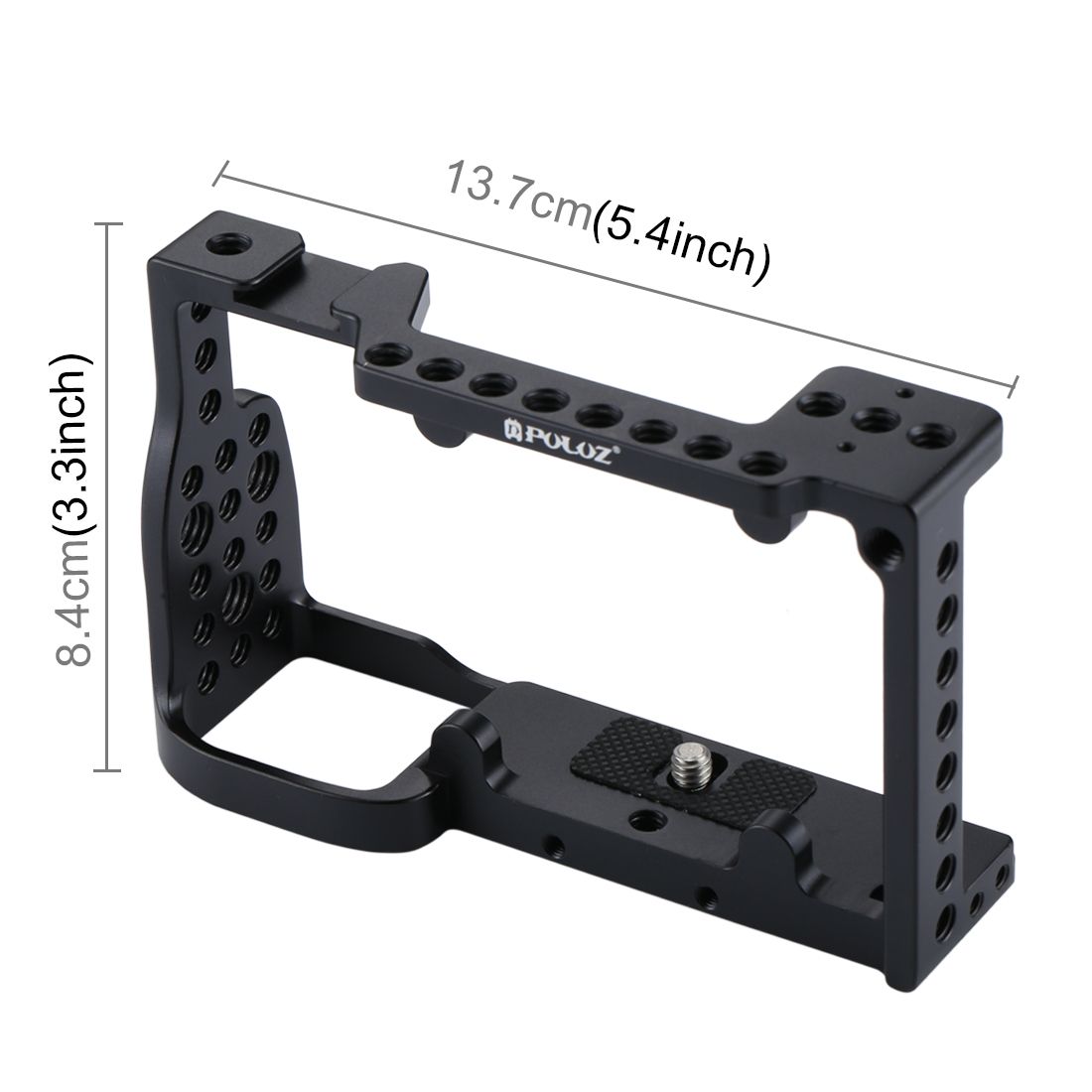 PULUZ-PU3020B-Aluminum-Alloy-Video-Camera-Cage-Protector-Handle-Stabilizer-for-Sony-A6300-A6000-1240242