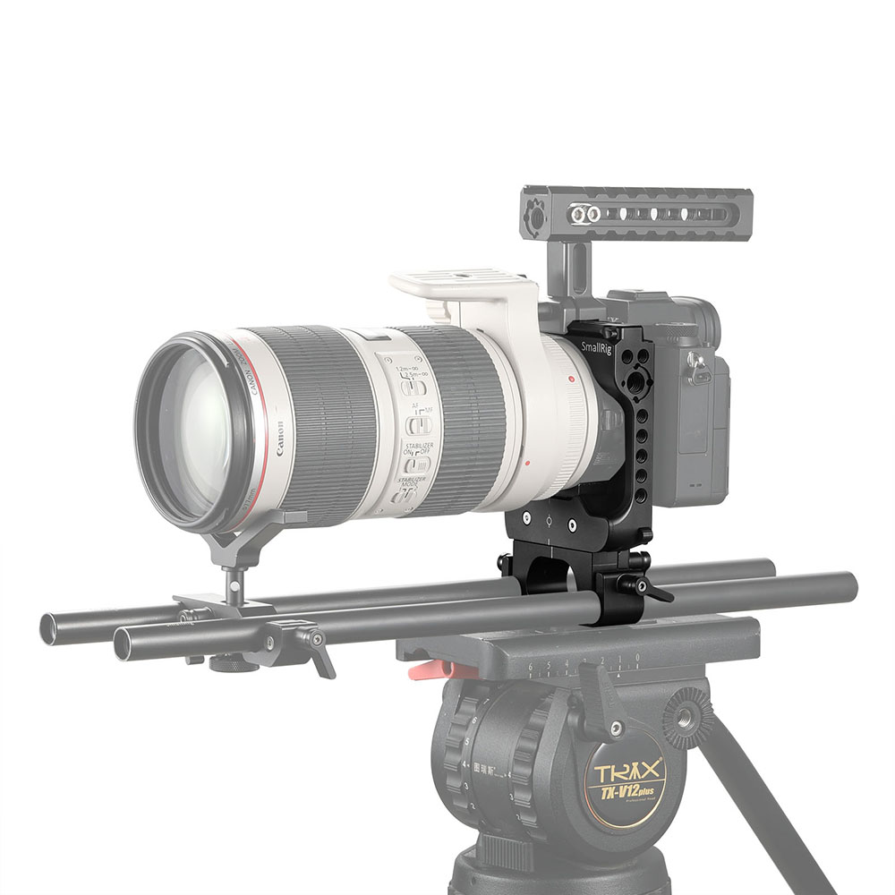 SmallRig-2033-Protective-Half-Camera-Cage-for-Metabones-Lens-Adapter-Quick-Release-Cage-with-Rod-Cla-1729275