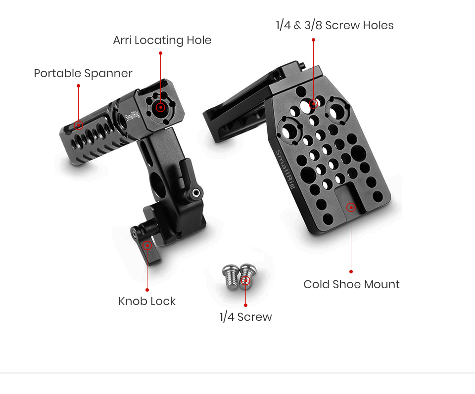 SmallRig-2080-DSLR-Camera-Top-Handle-Helmet-Grip-Kit-for-Sony-A7RIII-A7II-A7-A9-Camera-Cage-Quick-Re-1744705