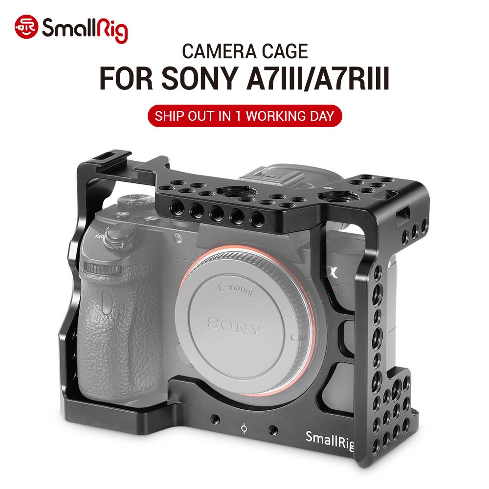 SmallRig-2087-Camera-Cage-A7R3-A7RIII-A7III-Camera-Cage-for-Sony-A7RIII-A7M3-A7III-W-Arri-Locating-C-1726650