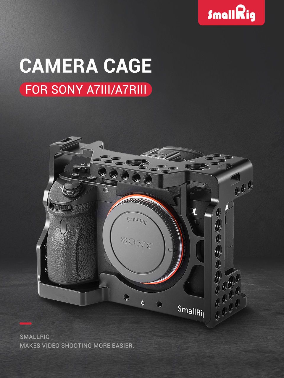 SmallRig-2087-Camera-Cage-A7R3-A7RIII-A7III-Camera-Cage-for-Sony-A7RIII-A7M3-A7III-W-Arri-Locating-C-1726650