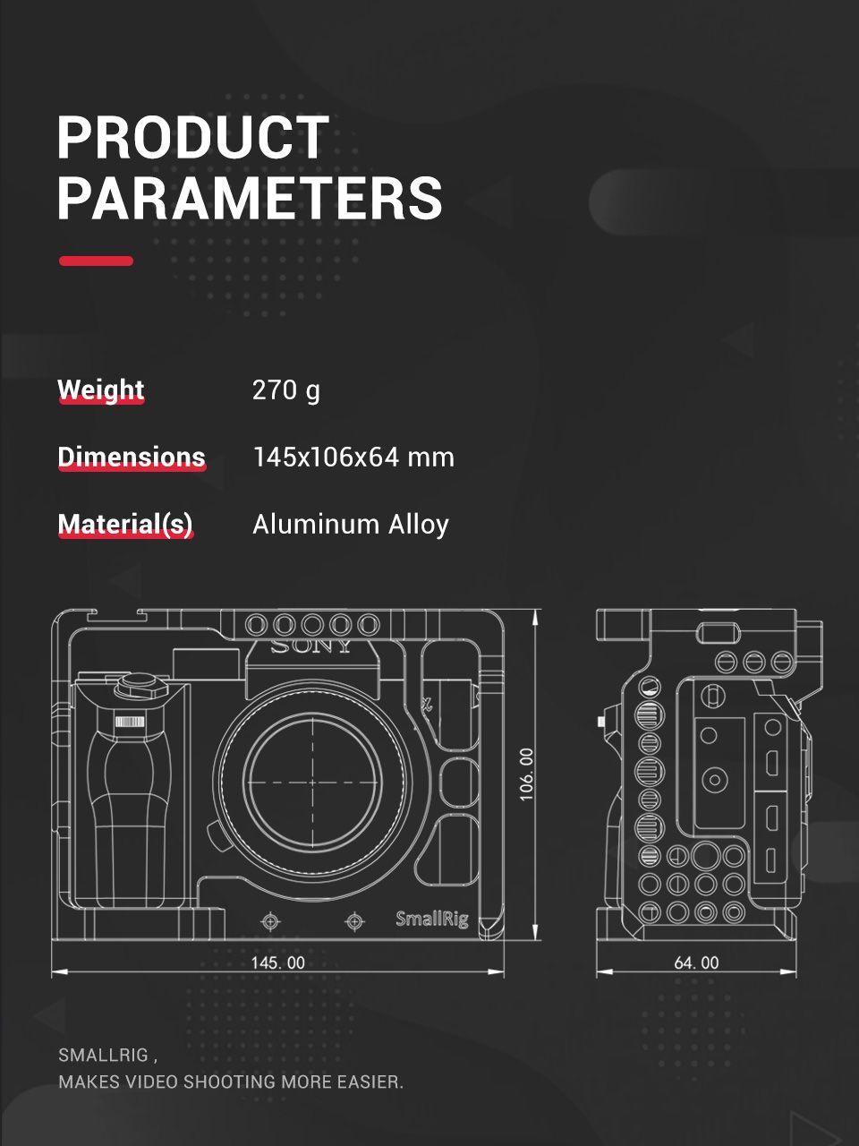 SmallRig-2087-Camera-Cage-A7R3-A7RIII-A7III-Camera-Cage-for-Sony-A7RIII-A7M3-A7III-W-Arri-Locating-C-1726650