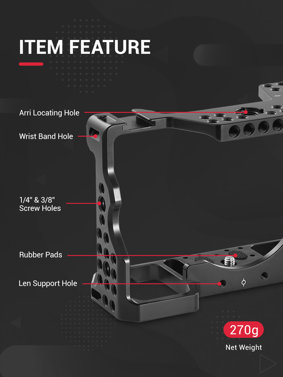 SmallRig-2087-Camera-Cage-A7R3-A7RIII-A7III-Camera-Cage-for-Sony-A7RIII-A7M3-A7III-W-Arri-Locating-C-1726650