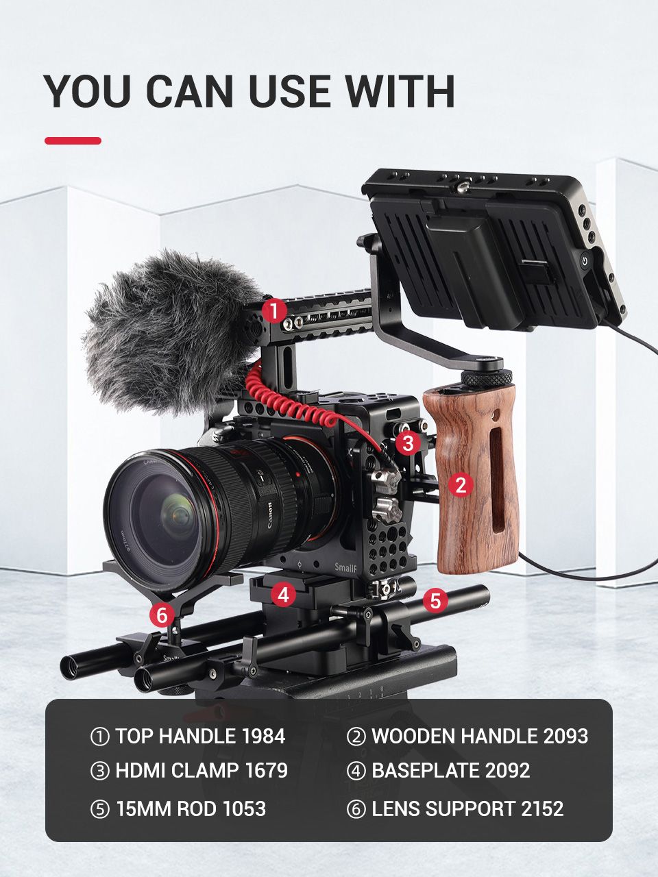 SmallRig-2087-Camera-Cage-A7R3-A7RIII-A7III-Camera-Cage-for-Sony-A7RIII-A7M3-A7III-W-Arri-Locating-C-1726650