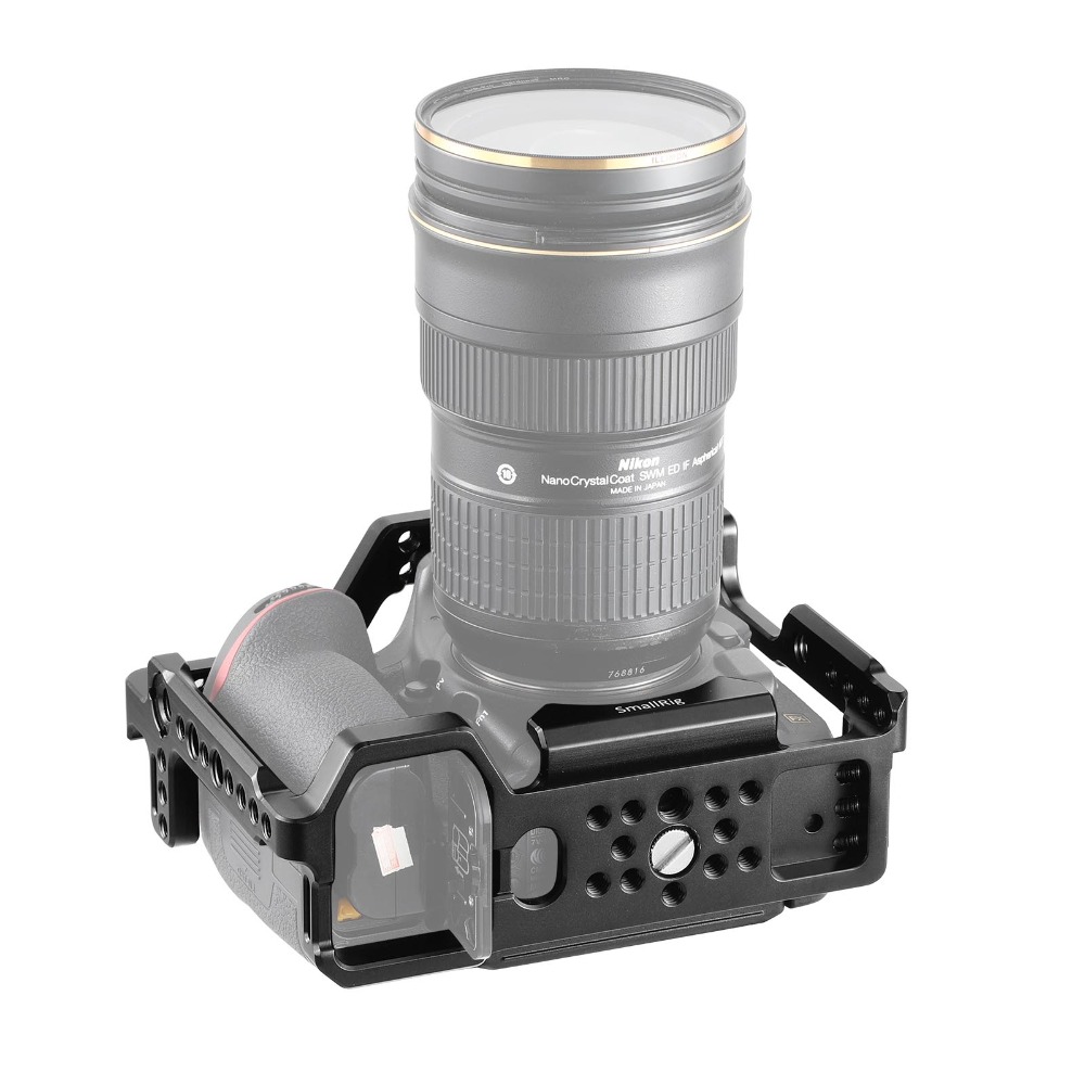 SmallRig-2129-D850-DSLR-Camera-Cage-for-Nikon-D850-With-Cold-Shoe-Mount-Arri-Locating-Holes-for-Diy--1728427