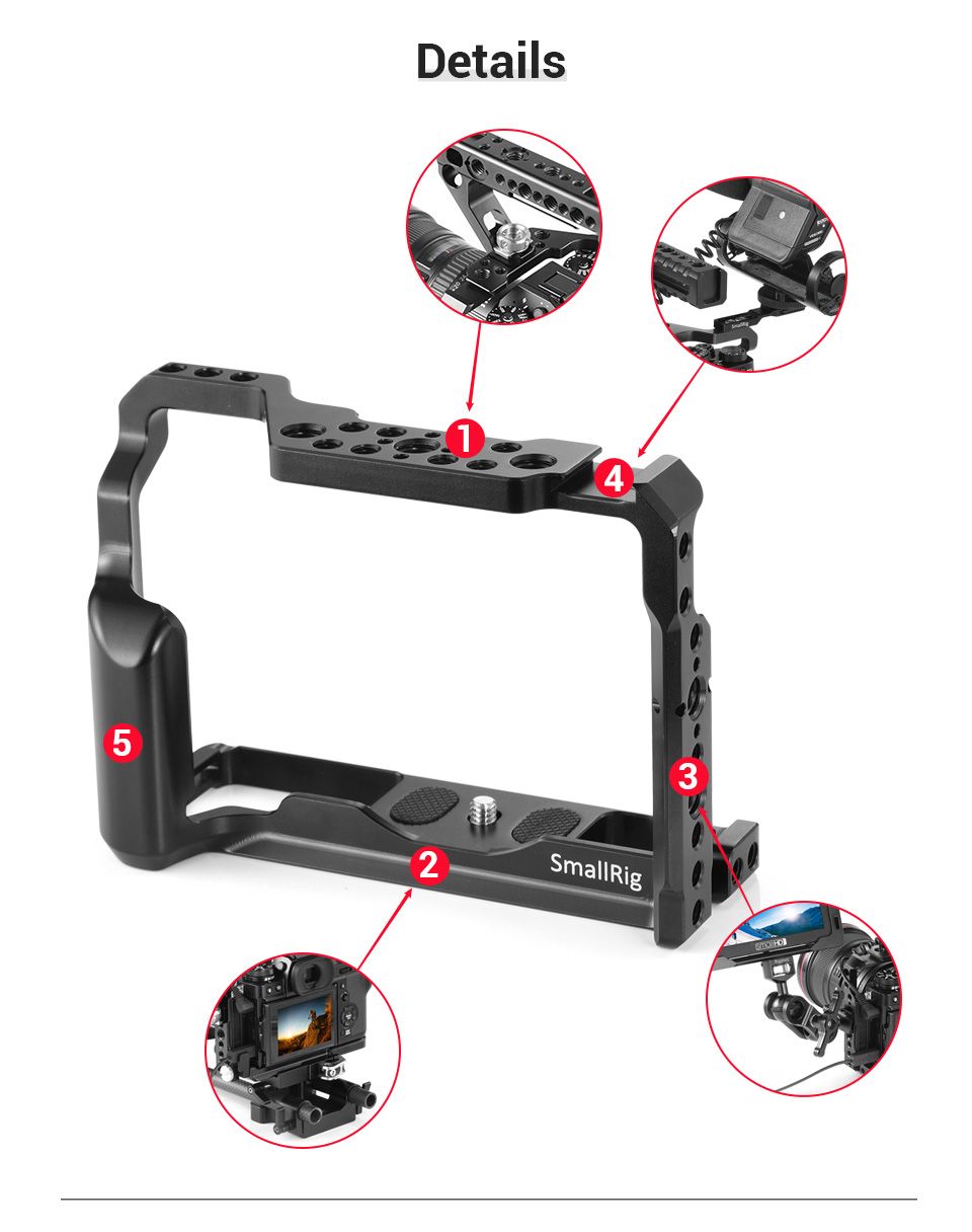 SmallRig-2228-DSLR-Camera-Cage-for-Fujifilm-X-T3-X-T3-X-T2-Camera-with-Rail-Handle-Grip-for-Fujifilm-1725896