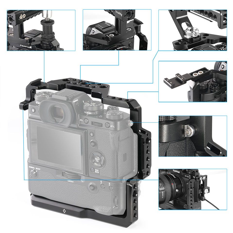 SmallRig-2229-DSLR-Camera-Cage-for-Fujifilm-X-T2-X-T3-Camera-Cage-Stabilizer-for-Fujifilm-X-T2-X-T3-1725918