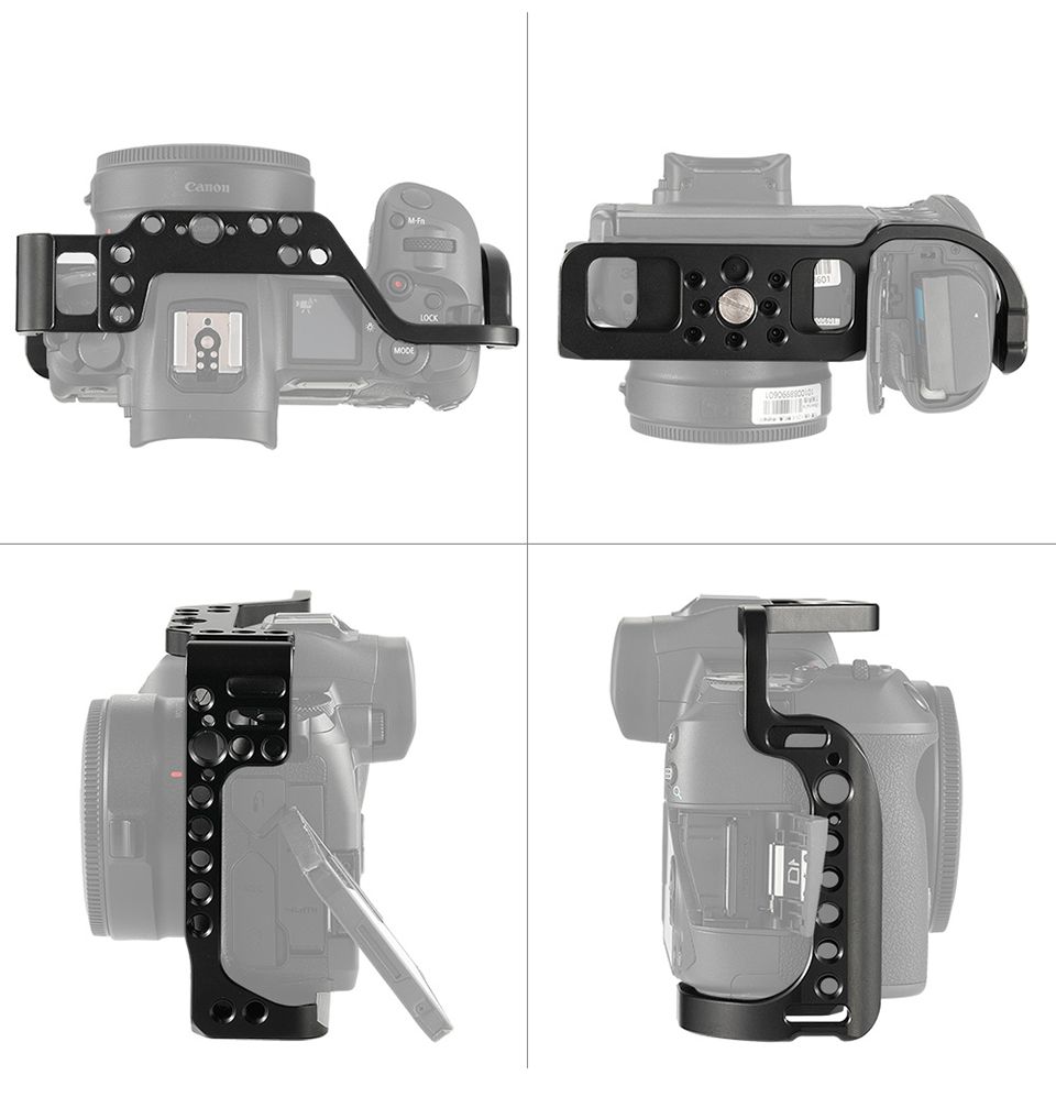 SmallRig-2251-Camera-Cage-for-Canon-EOS-R-with-Thread-Holes-for-Magic-Arm-Microphone-Attached-for-Vl-1726331