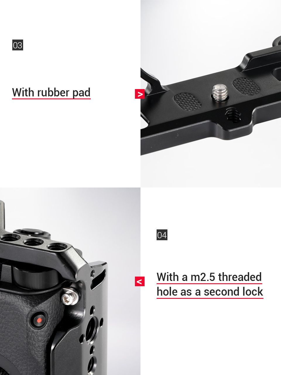 SmallRig-2310-Camera-Cage-Stabilizer-for-Sony-A6300-A6400-A6500-Form-Fitted-DSLR-Camera-Cage-With-14-1763930