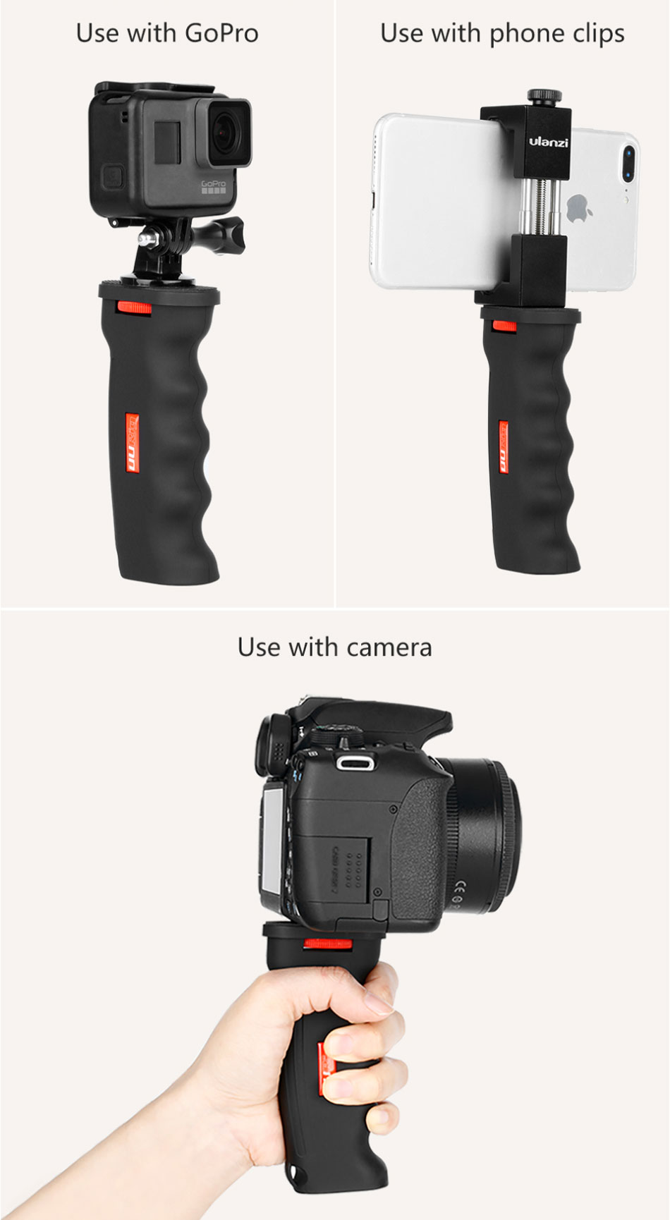UURIG-R003-14-Screw-Vlog-Handle-Hand-Grip-Stabilizer-for-DSLR-SLR-Camera-Smartphone-Action-Camera-1544046