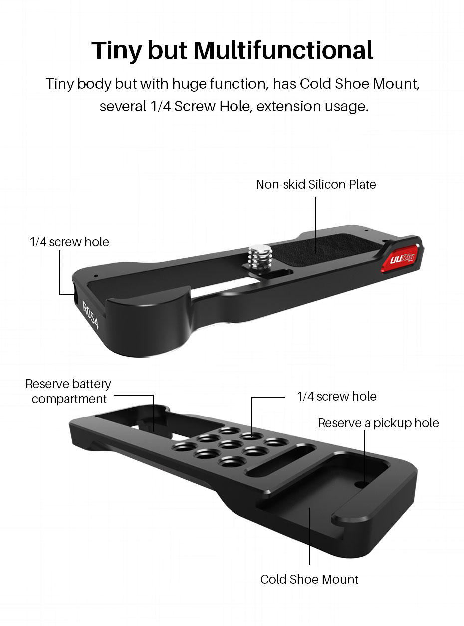 UURig-R054-Metal-Cold-Shoe-Extension-Base-Plate-Vlog-Mount-Bracket-with-Extend-14-Screw-Support-LED--1731201