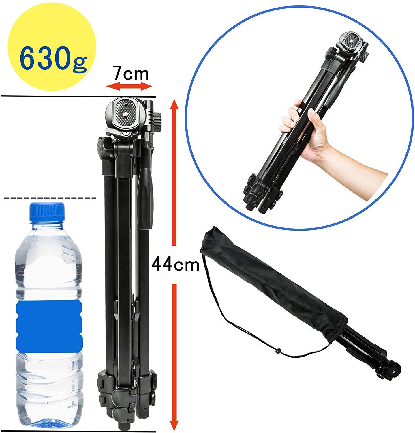 100BTF-BY268-Aluminum-Alloy-Foldable-41CM-130CM-Tripod-with-Ball-Head-for-DSLR-Sport-Camera-Smarphon-1576402