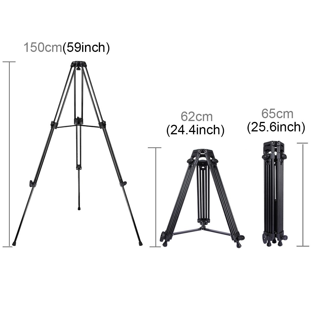 PULUZ-PU3003-Professional-Heavy-Duty-Aluminum-Alloy-Tripod-for-DSLR-SLR-Camera-Video-Camcorder-1198843