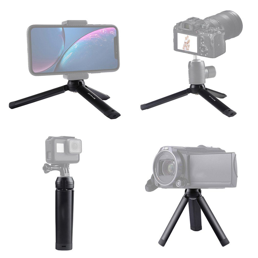 PULUZ-PU385-Mini-Portable-Desktop-Aluminium-alloy-Tripod-with-14-Screw-1522187