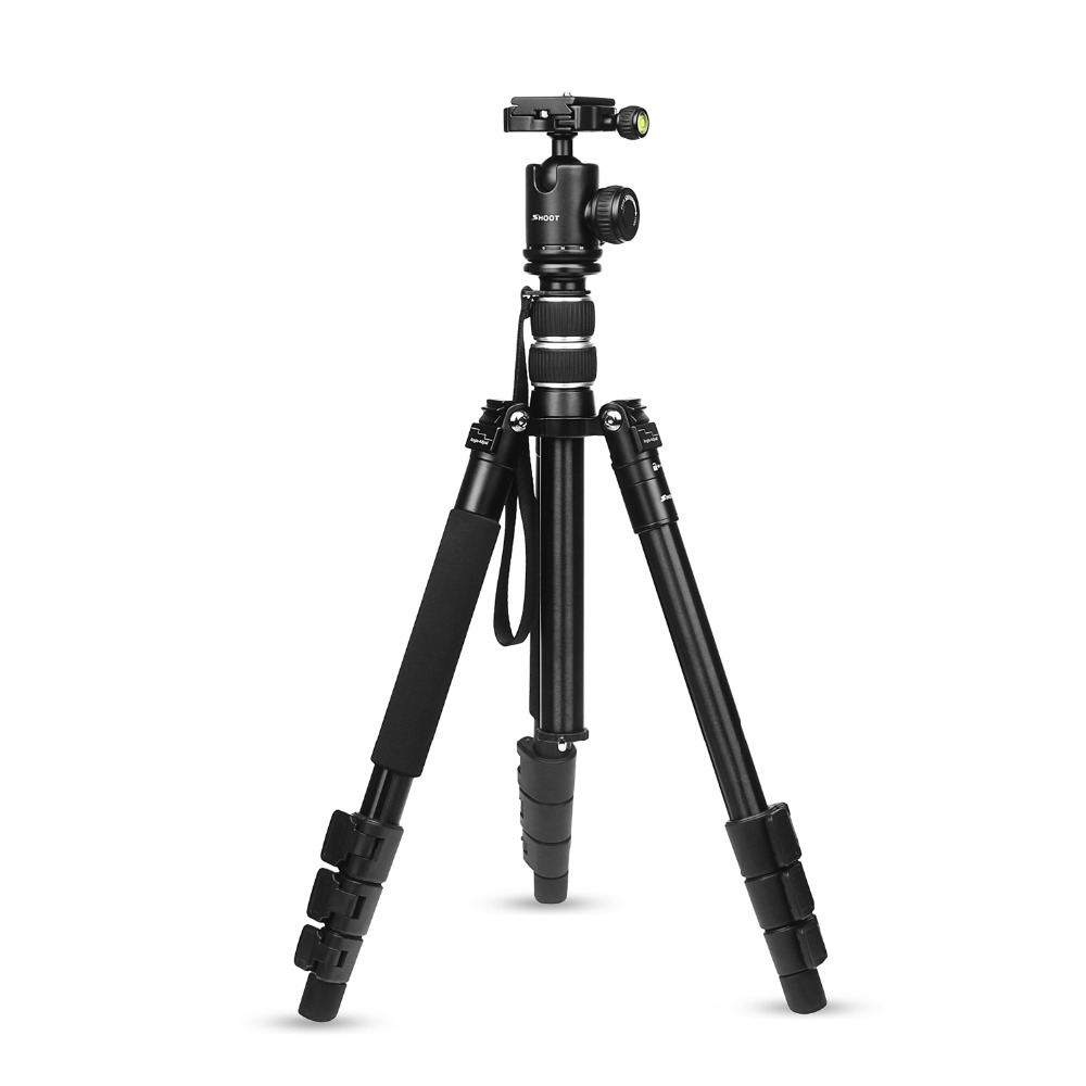 SHOOT-XTGP438-Aluminum-Alloy-4-Sections-Camera-Tripod-for-Canon-for-Nikon-DSLR-Stand-With-Ball-Head--1280846