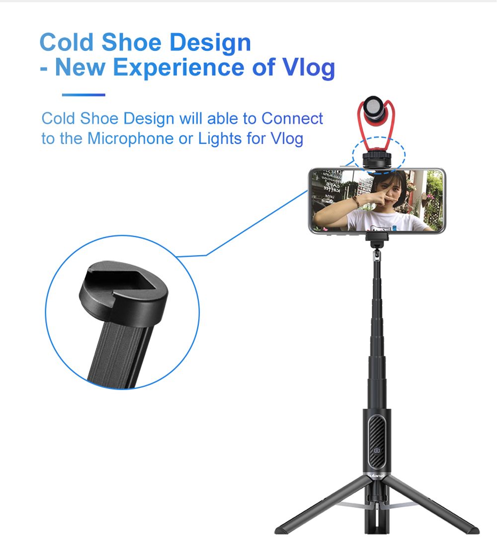 Ulanzi-SK-02-Portable-10M-bluetooth-Remote-Control-Selfie-Stick-with-Vlog-Video-Tripod-with-Extend-M-1656407