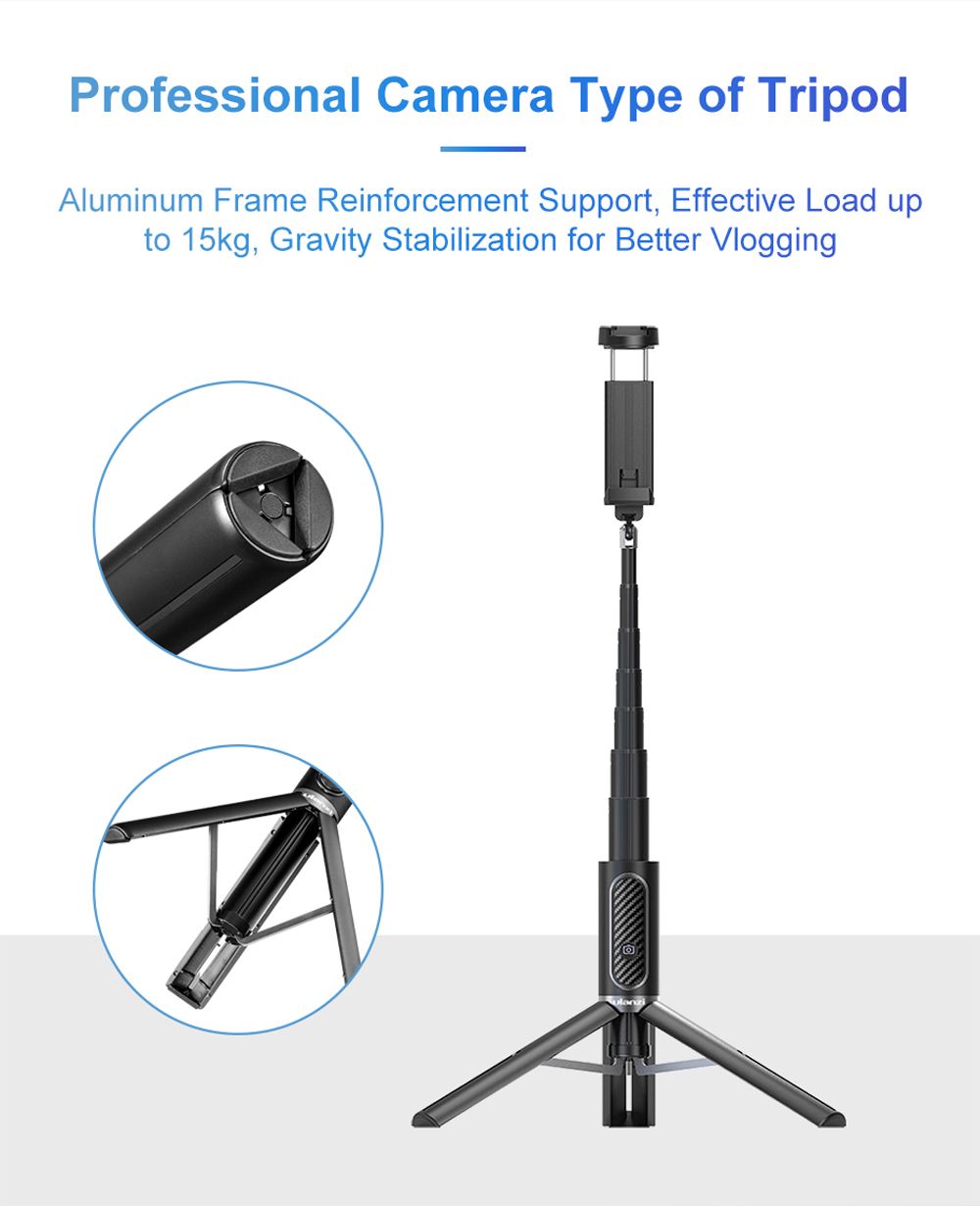 Ulanzi-SK-02-Portable-10M-bluetooth-Remote-Control-Selfie-Stick-with-Vlog-Video-Tripod-with-Extend-M-1656407