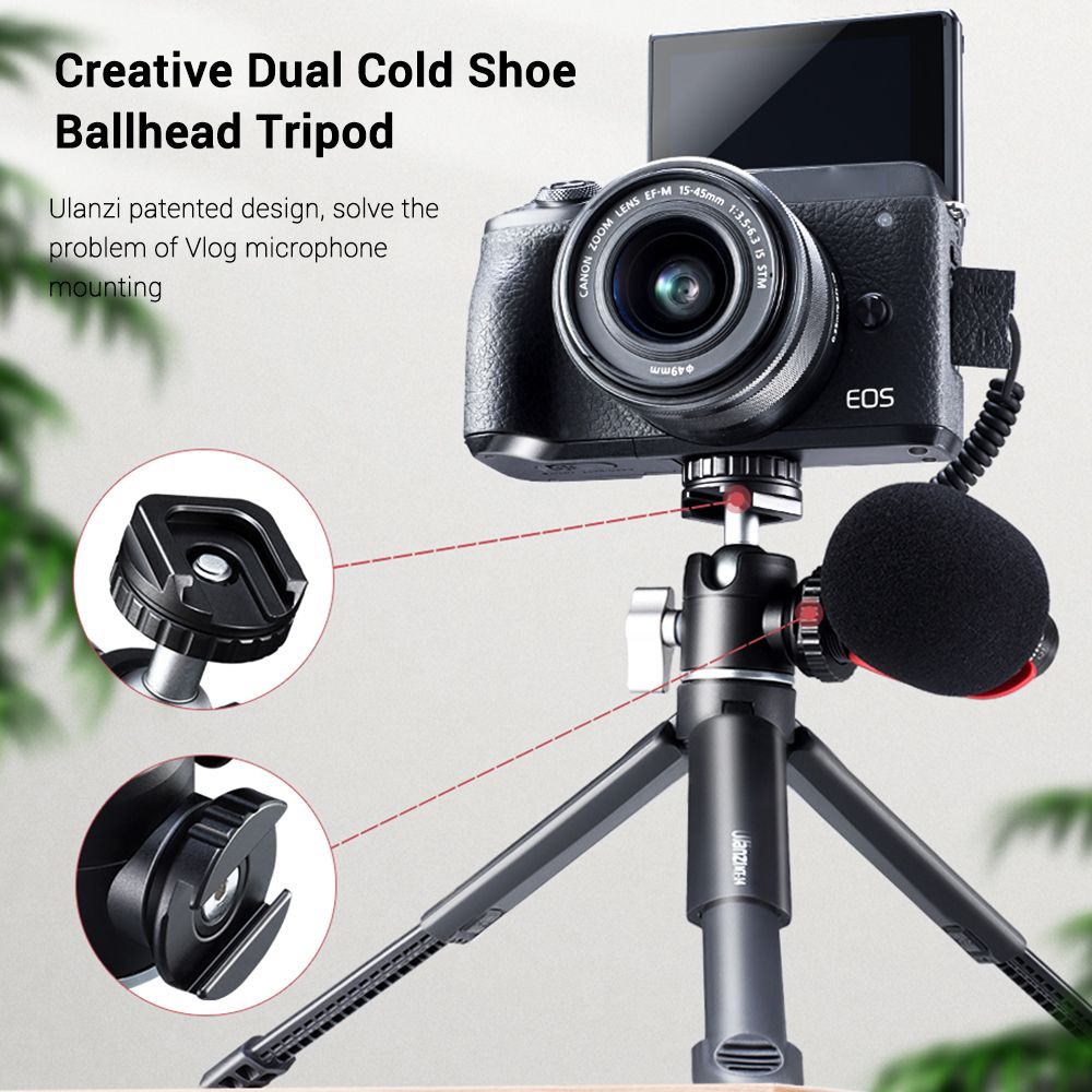 Ulanzi-U-Vlog-Lite-Mini-Tripod-Extendable-Dual-Cold-Shoe-Ball-Head-Tripod-for-Phone-Mirrorless-Camer-1764394