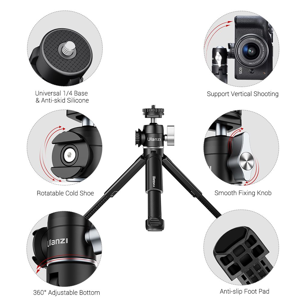 Ulanzi-U-Vlog-Lite-Mini-Tripod-Extendable-Dual-Cold-Shoe-Ball-Head-Tripod-for-Phone-Mirrorless-Camer-1764394