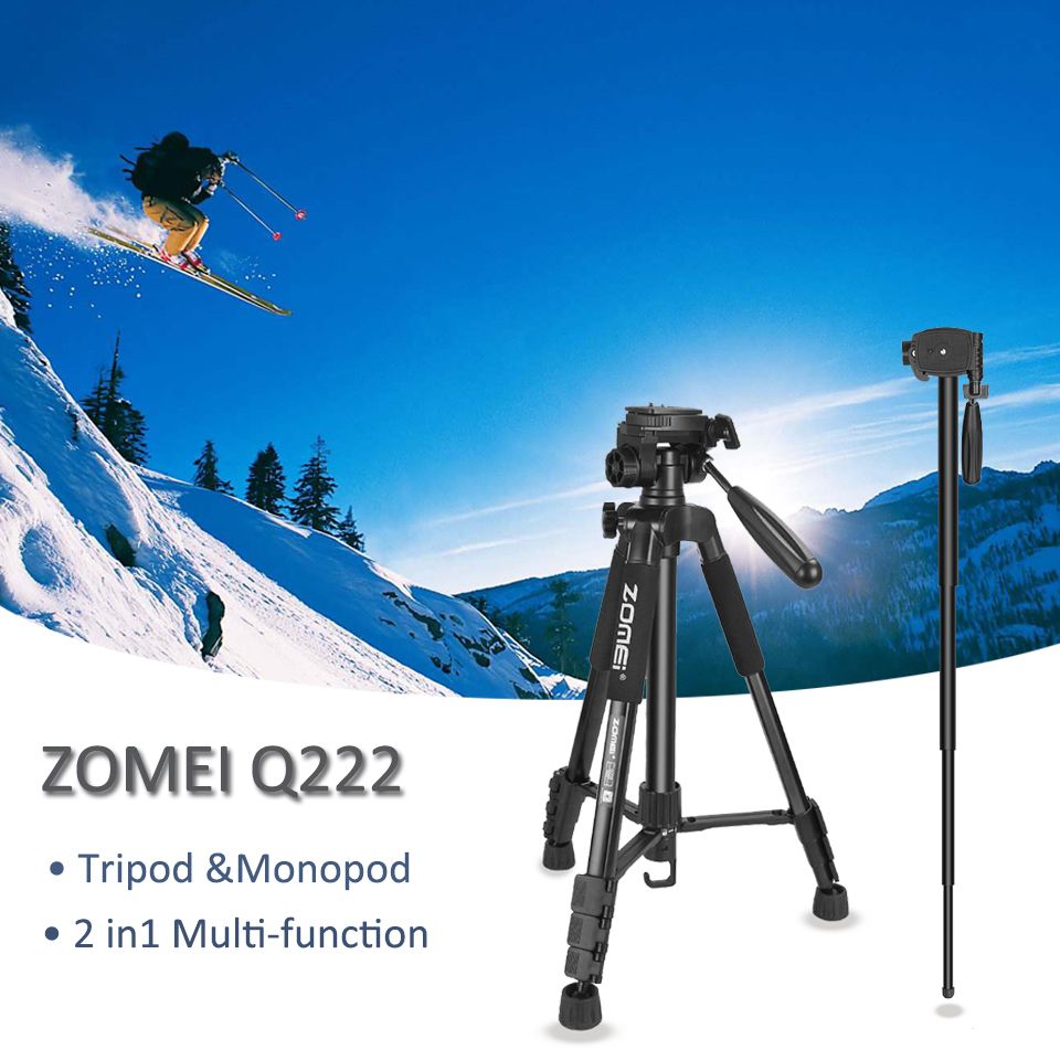 ZOMEI-Tripod-Q222-Monopod-Camera-Stand-Multi-function-Flexible-Professional-Tripod-for-Travel-Smartp-1764618