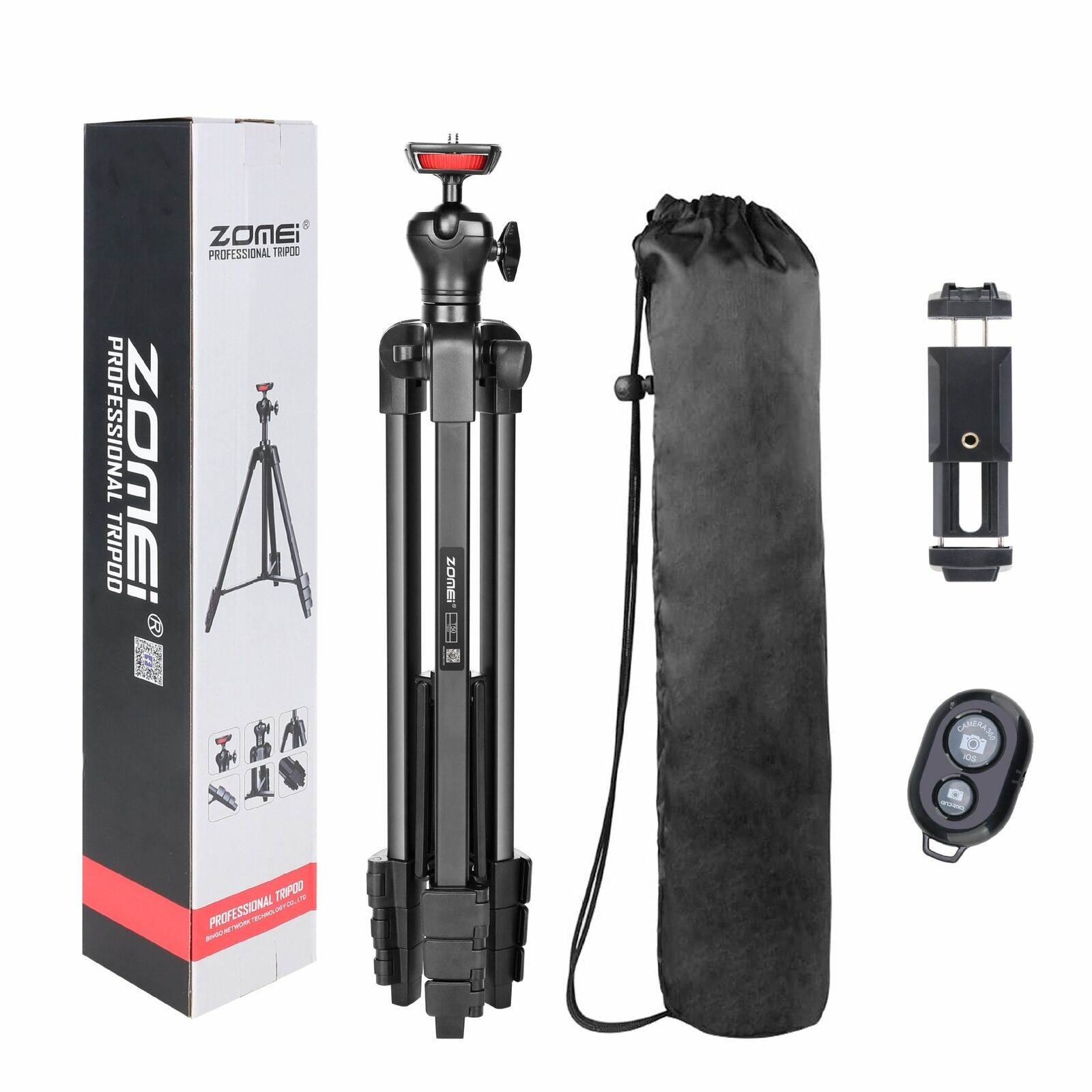 ZOMEi-T50-Phone-Compact-Video-54-inch-Aluminum-Travel-Selfie-Tripod-For-Cellphone-1764611