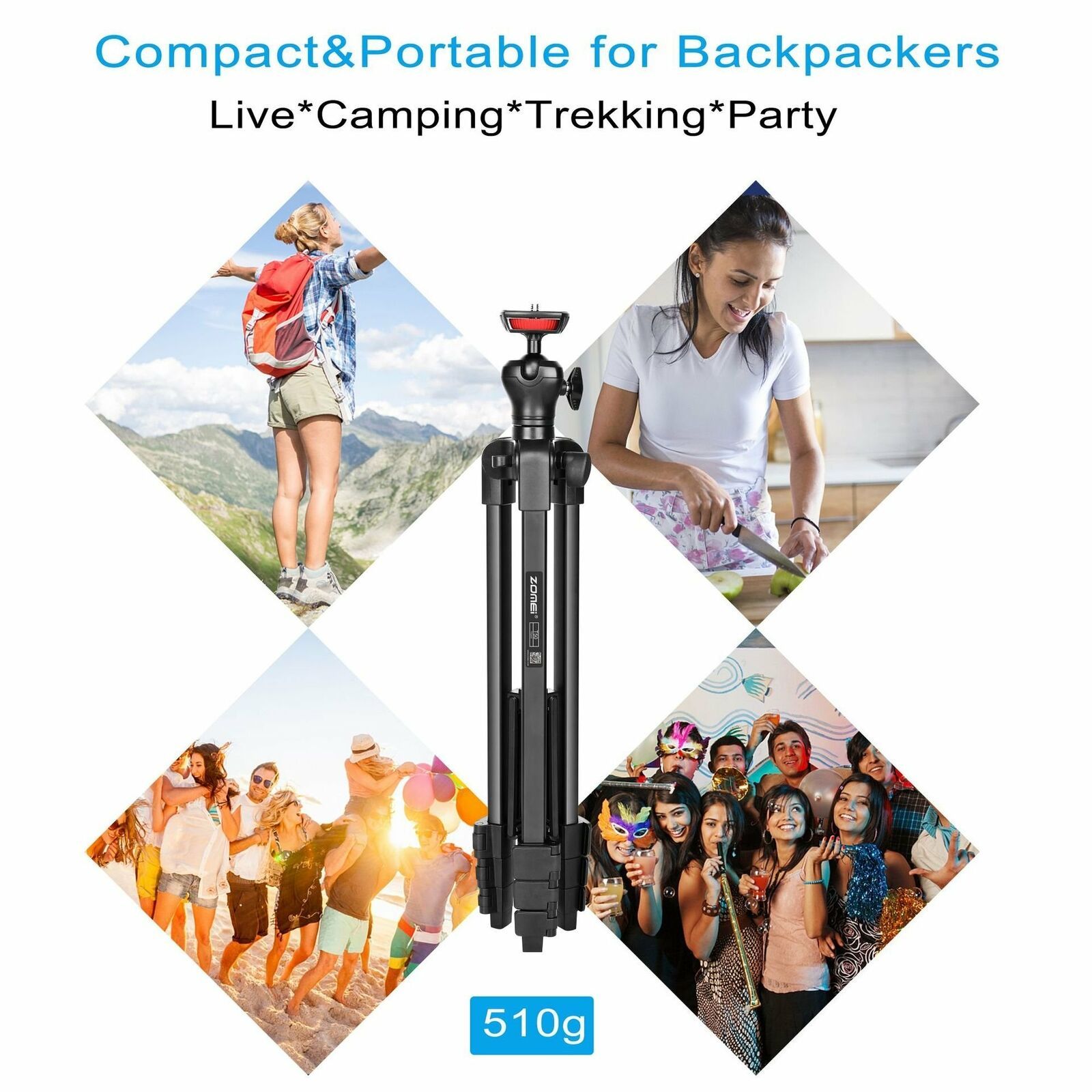 ZOMEi-T50-Phone-Compact-Video-54-inch-Aluminum-Travel-Selfie-Tripod-For-Cellphone-1764611