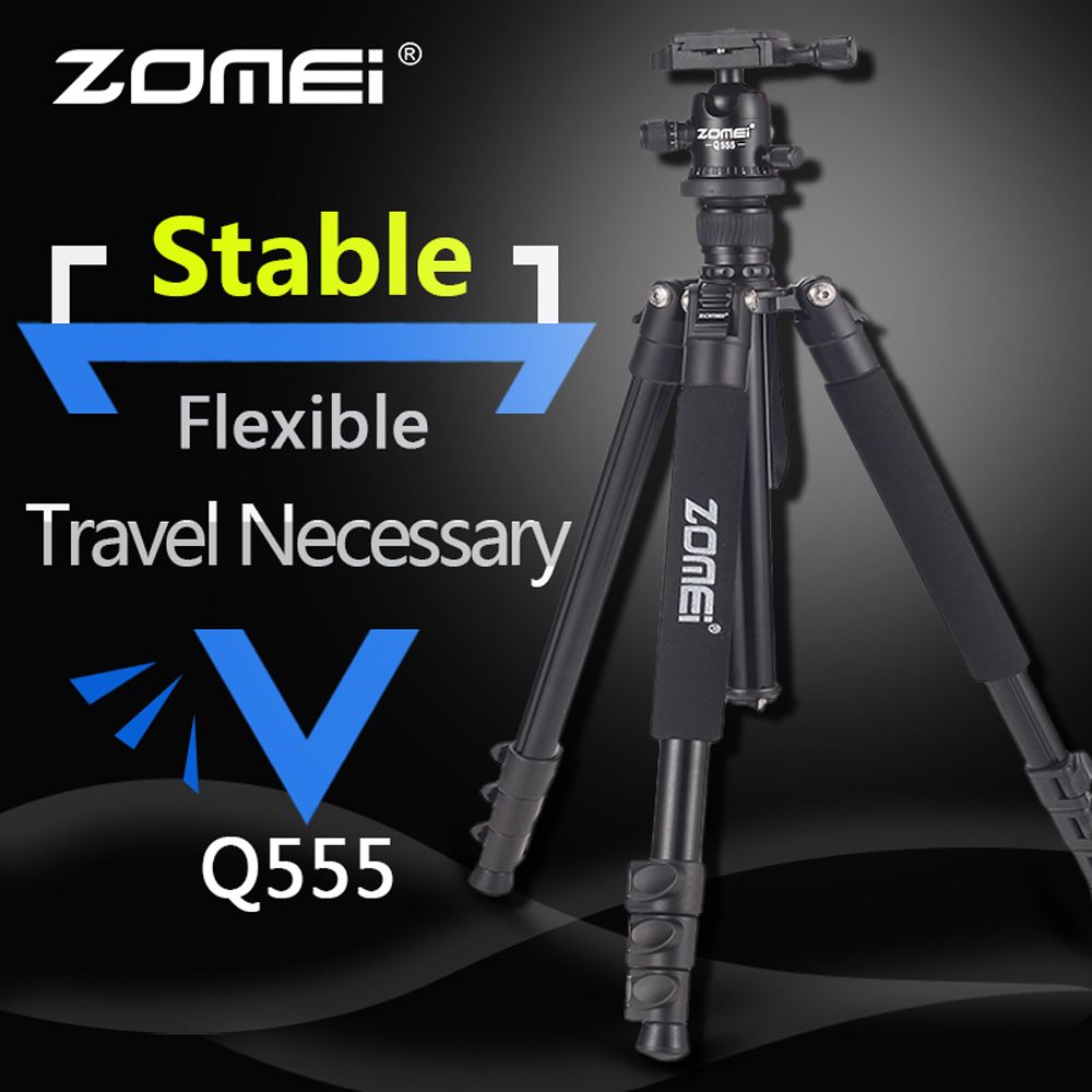 Zomei-Q555-Professional-Tripod-Aluminum-Flexible-Portable-Camera-Tripod-Stand-Tripe-with-Ball-Head-f-1410262