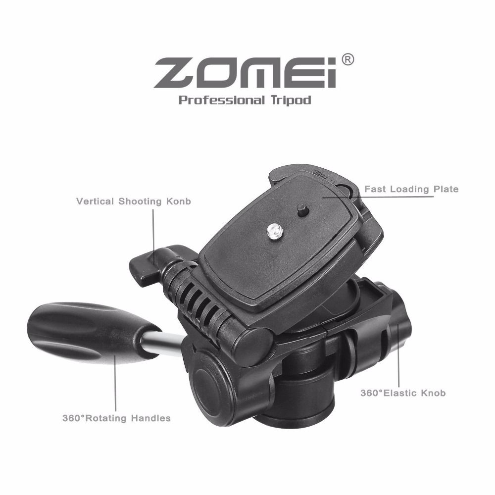 Zomei-Z666-Professional-Portable-Travel-Aluminium-Camera-Tripod-Stand-with-Pan-Head-for-Canon-Dslr-C-1411507