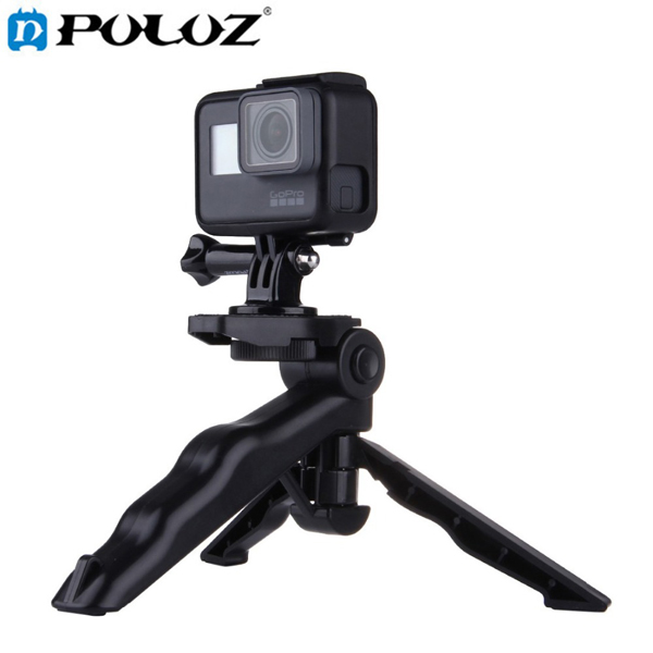 PULUZ-Grip-Folding-Tripod-Mount-with-Adapter-Screws-for-Gopro-SJCAM-Yi-Action-Camera-1153134