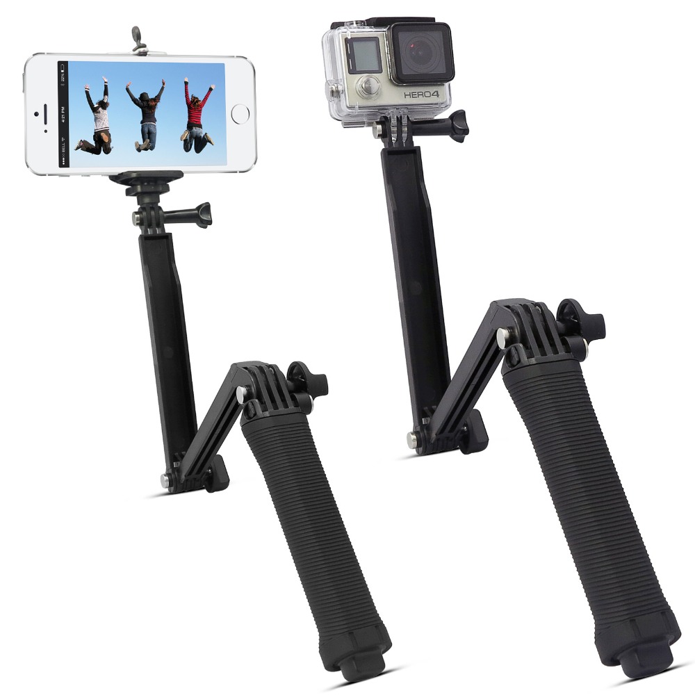 SHOOT-XTGP217-Foldable-Multi-functional-3-Way-Grip-Arm-Monopod-Selfie-Stick-for-GoPro-for-Smartphone-1273853