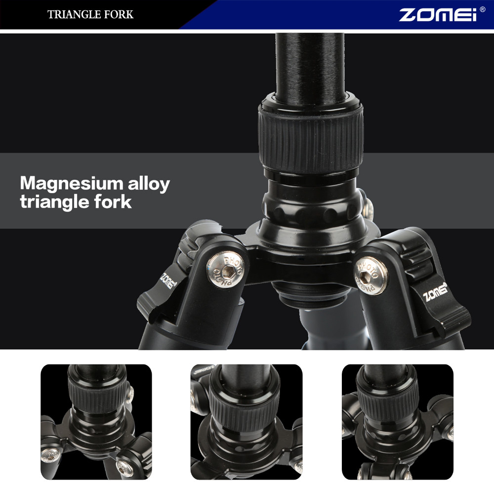 ZOMEI-Q666-Lightweight-Portable-Professional-Travel-Camera-Tripod-Monopod-Aluminum-Ball-Head-Compact-1764619