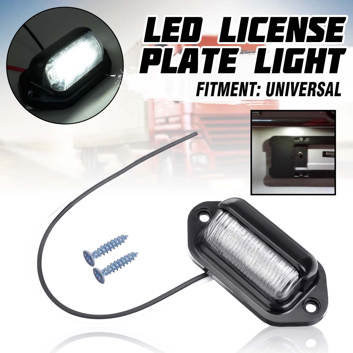 12V-6-LED-Rear-Number-Plate-License-Light-Van-Trailer-Truck-Lorry-Bus-1041422