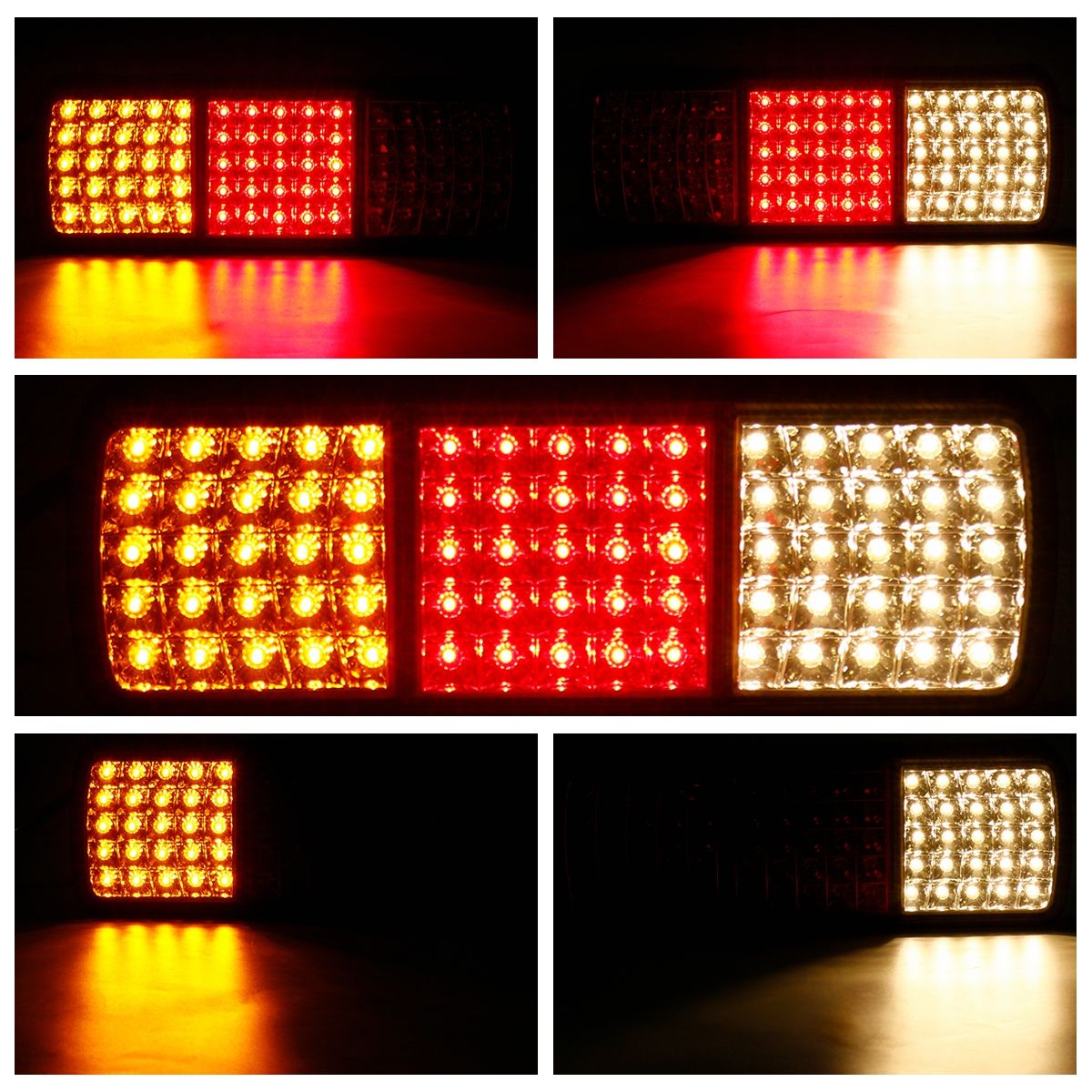 12V-75-LED-Rear-Tail-Lights-Brake-Reverse-Lamp-RedYellowWhite-Waterproof-For-Truck-Ute-Boat-Trailer-1616987