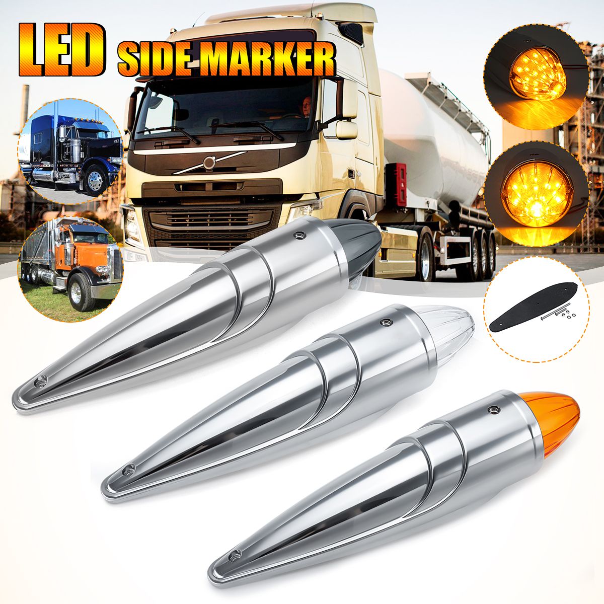 1PC-12V-17-LED-Cab-Roof-Side-Marker-Running-Light-Clearance-Lamp-For-Peterbilt-Trucks-Bus-1742184