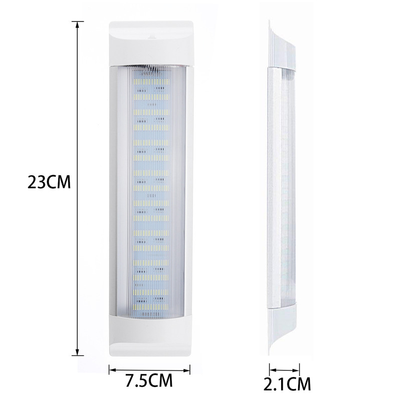 23CM-5W-72-LED-White-Interior-Dome-Lights-Bar-DC-24V-6000K-White-with-Switch-for-Car-Van-RV-Truck-Tr-1544735