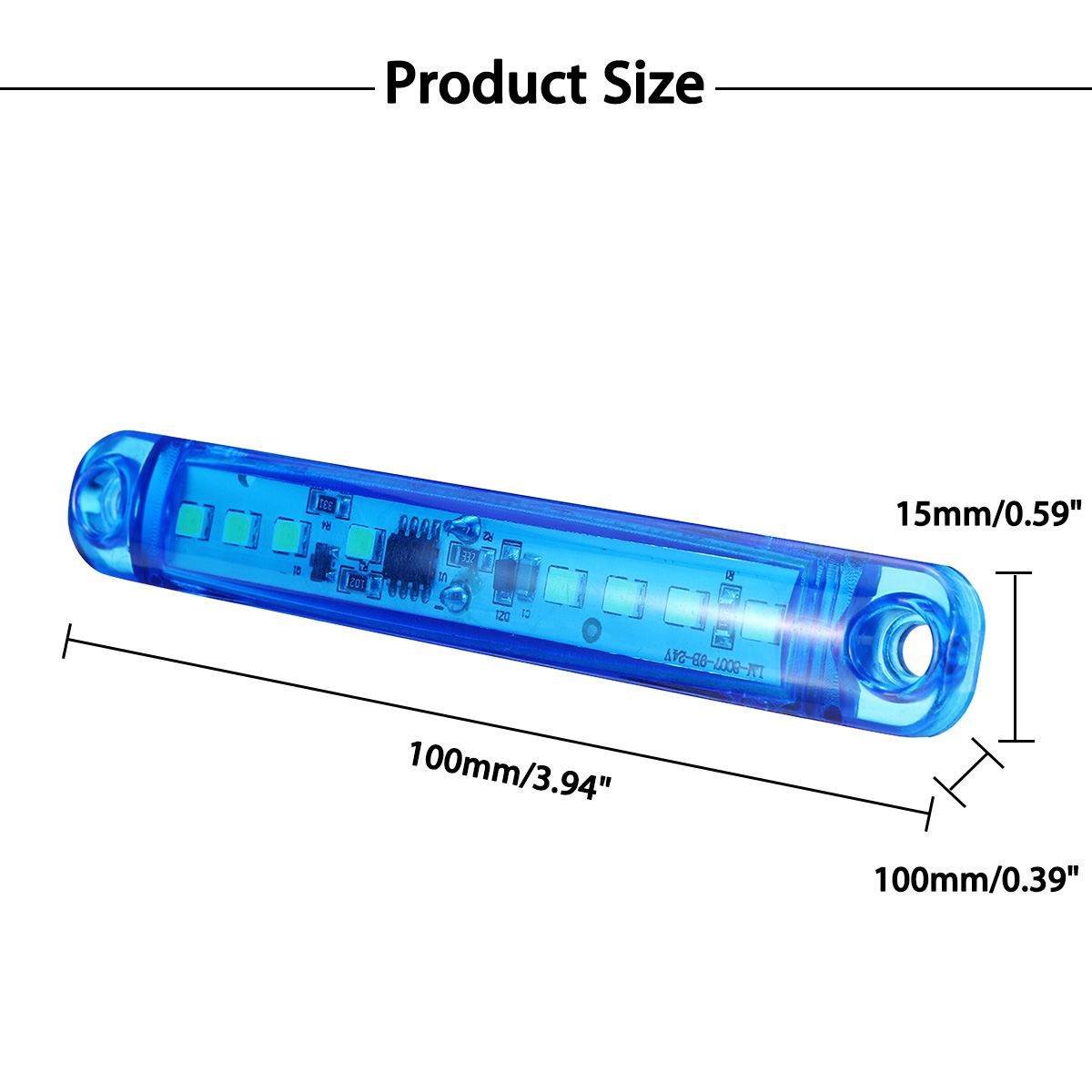 2pcs-Trailers-Trucks-Caravans-Utes-Boat-24V-8LED-Flash-Side-Light-1705743