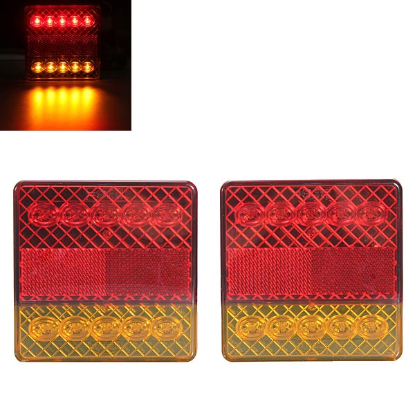 2x-10LED-Trailer-Truck-Ute-Stop-Rear-Tail-Indicator-Light-E-Marked-914218